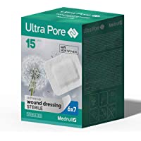 Medrull 75 Parches Autoadhesivos de Primeros Auxilios 7x6 cm Apositos Impermeables Para Heridas Tiritas con Almohadillas…